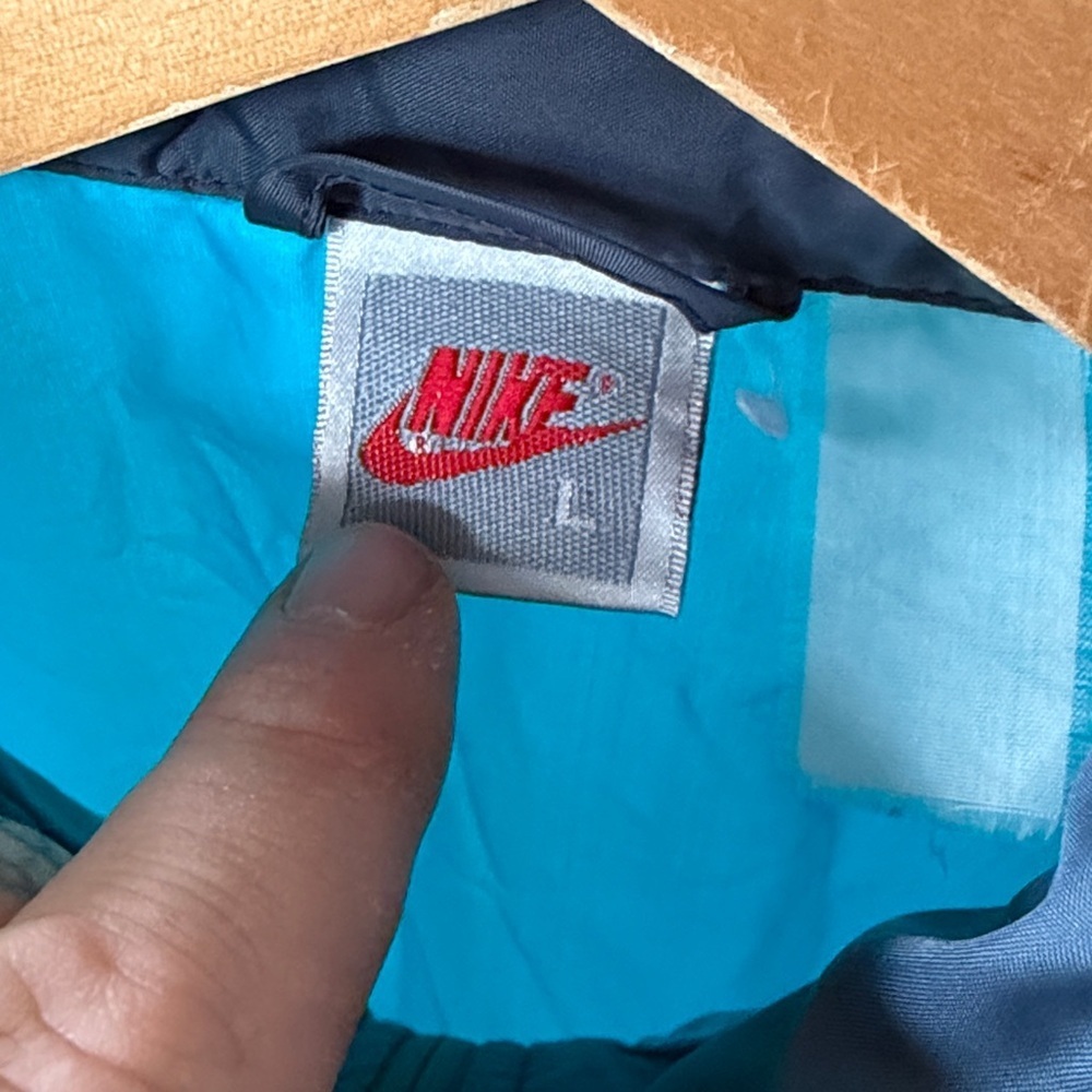 Vintage 90s Nike Neon Windbreaker Jacket Size Large - Picture 4 of 5